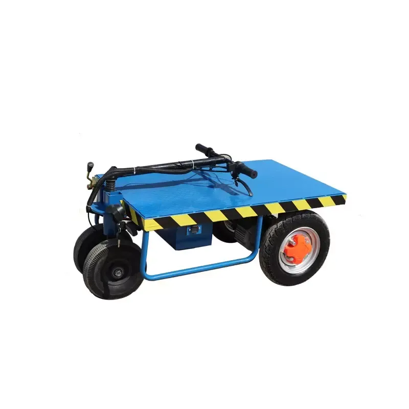 Portable cart small trailer 500kg 800kg load 48V 650W 800W folding electric platform truck