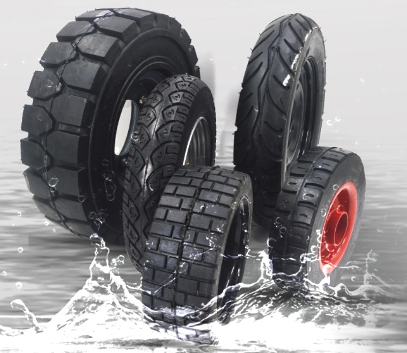 Lốp đặc không dùng hơi chống thủng 400-6 cho bánh sau xe ba bánh điện