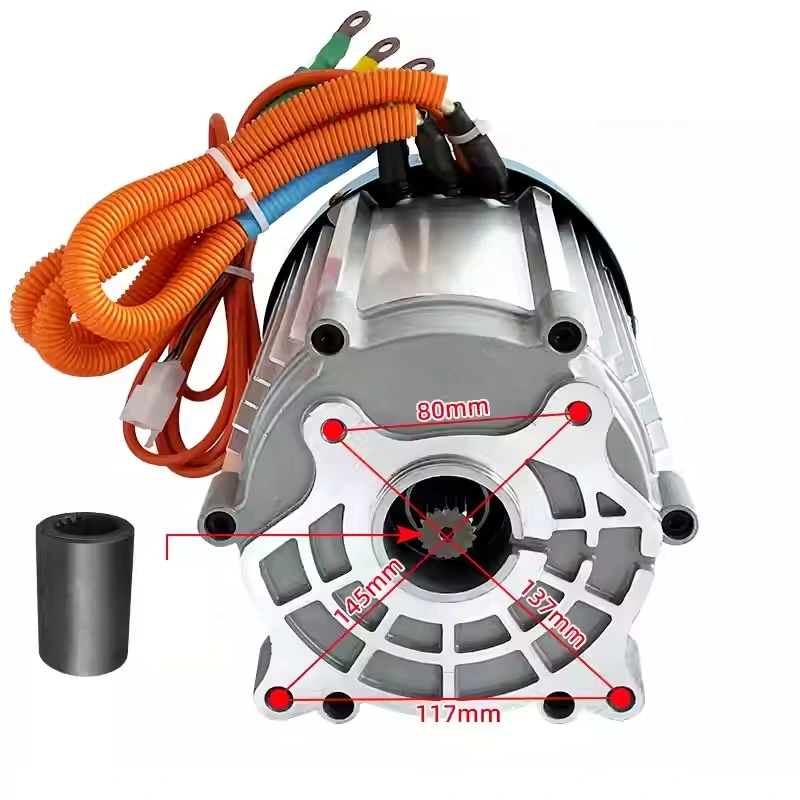 电动三轮车电机配件60V 4000W 3200转/分直流无刷大功率电机