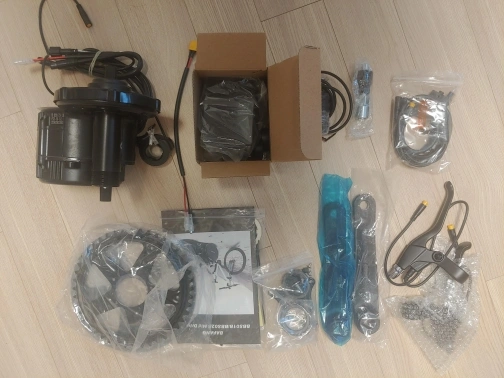 Xe đạp điện công suất cao 750w 48v Màn hình LCD Trung tâm trục động cơ Kit với phanh đĩa