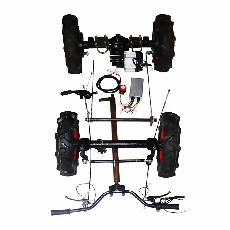 low speed 10kmh brushless motor rear axle 800w four-wheel front and rear axle electric flat modification assembly