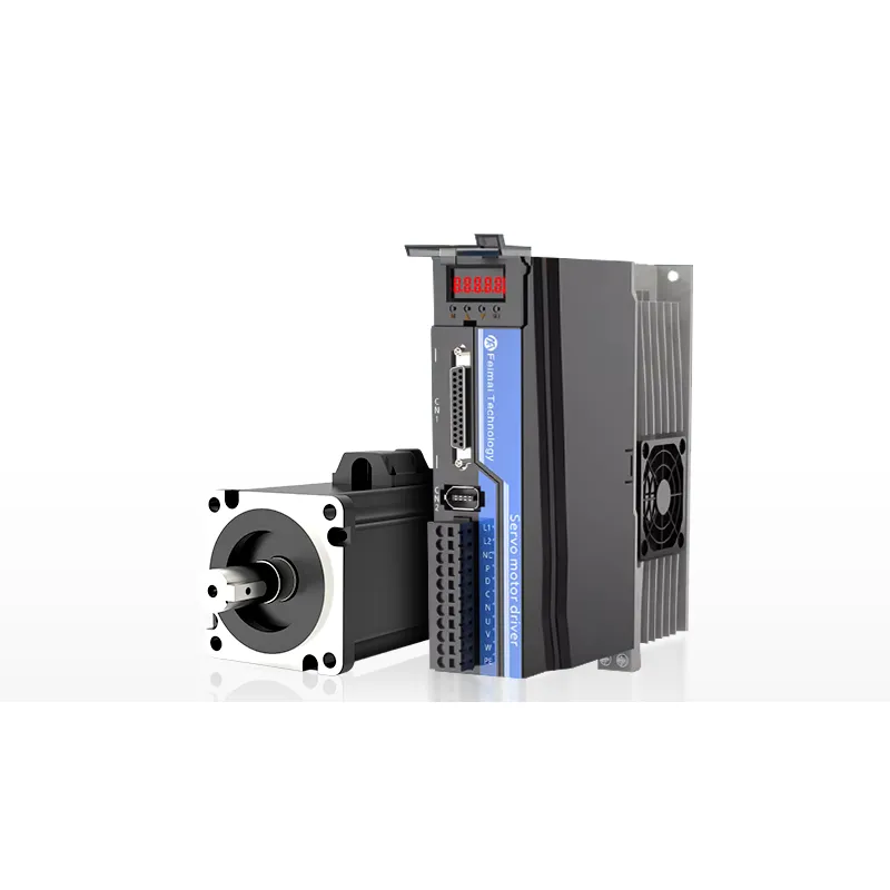 Single Phase 3000rpm 750W 60/80/90/110/130 Flange 200W 400W 750W 1.5KW 2.6KW Servo Motor Driver Kit