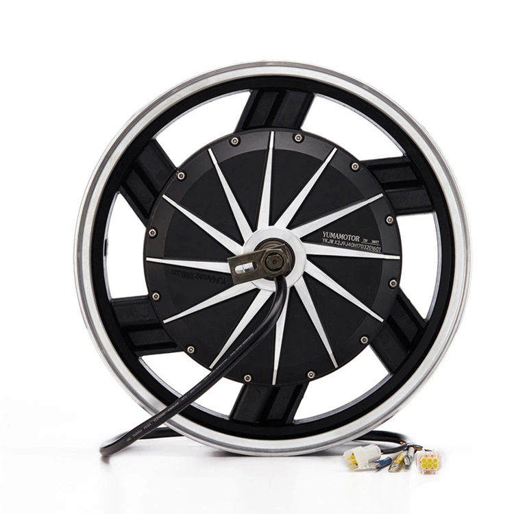 Hiệu quả cao 16 inch 2000W 72v Động cơ Trung tâm xe điện không có chổi than với Phanh đĩa