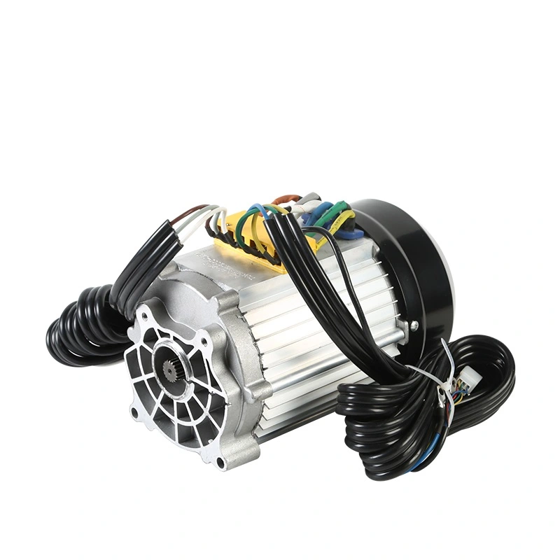 高性能 72V 8KW 变速后桥永磁同步六相无刷直流电机，适用于重型电动三轮车