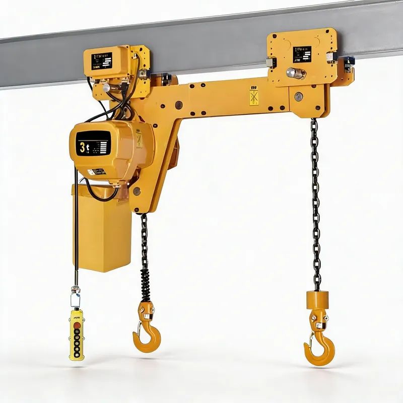 Ultra-low headroom electric chain hoist