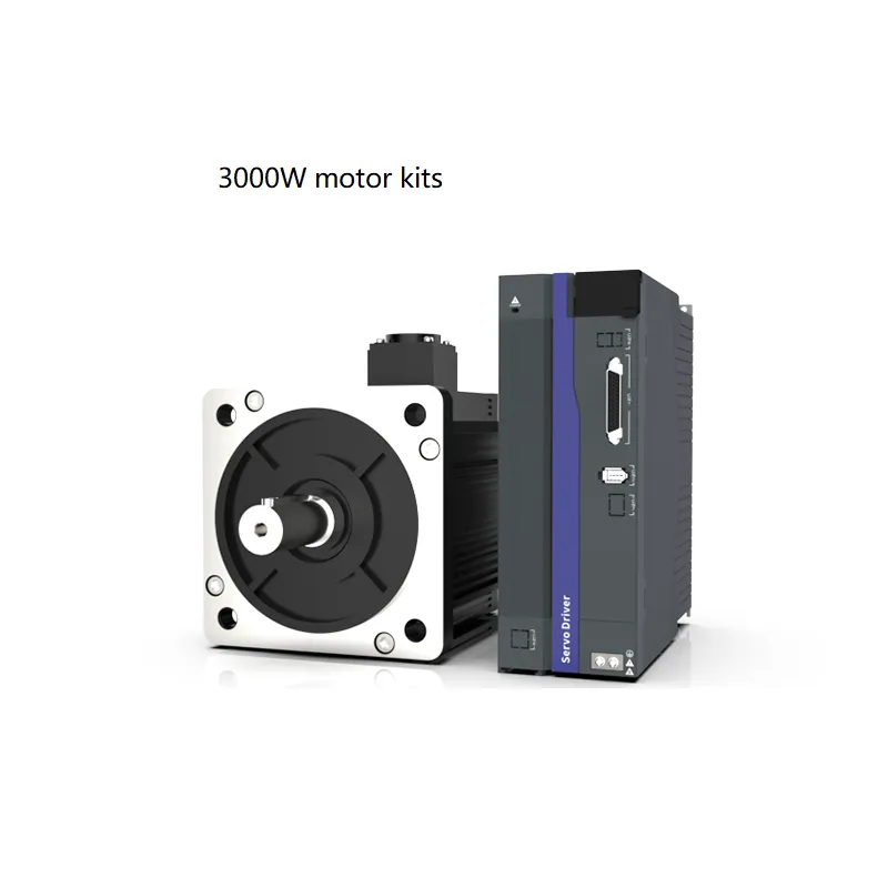 Single Phase 3000rpm 750W 60/80/90/110/130 Flange 200W 400W 750W 1.5KW 2.6KW Servo Motor Driver Kit