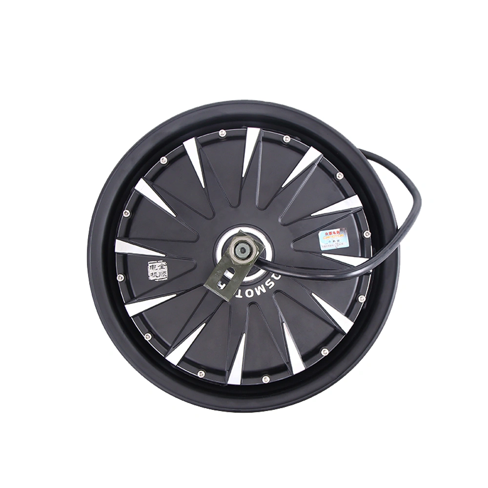 신속한 12 인치 3000W 72V BLDC 전기 디스크 브레이크 허브 모터 스쿠터