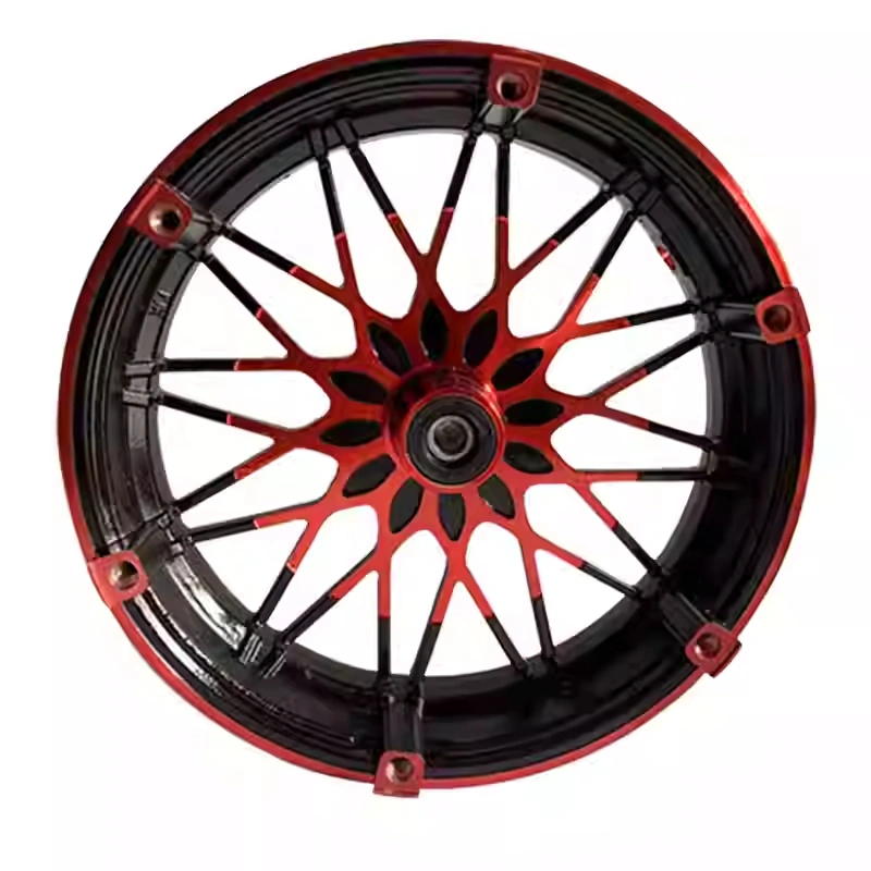 Phanh đĩa bên ngoài bánh trước khi lùi Xe điện Bánh xe nhôm Bánh xe nhôm vành bánh xe 10 inch