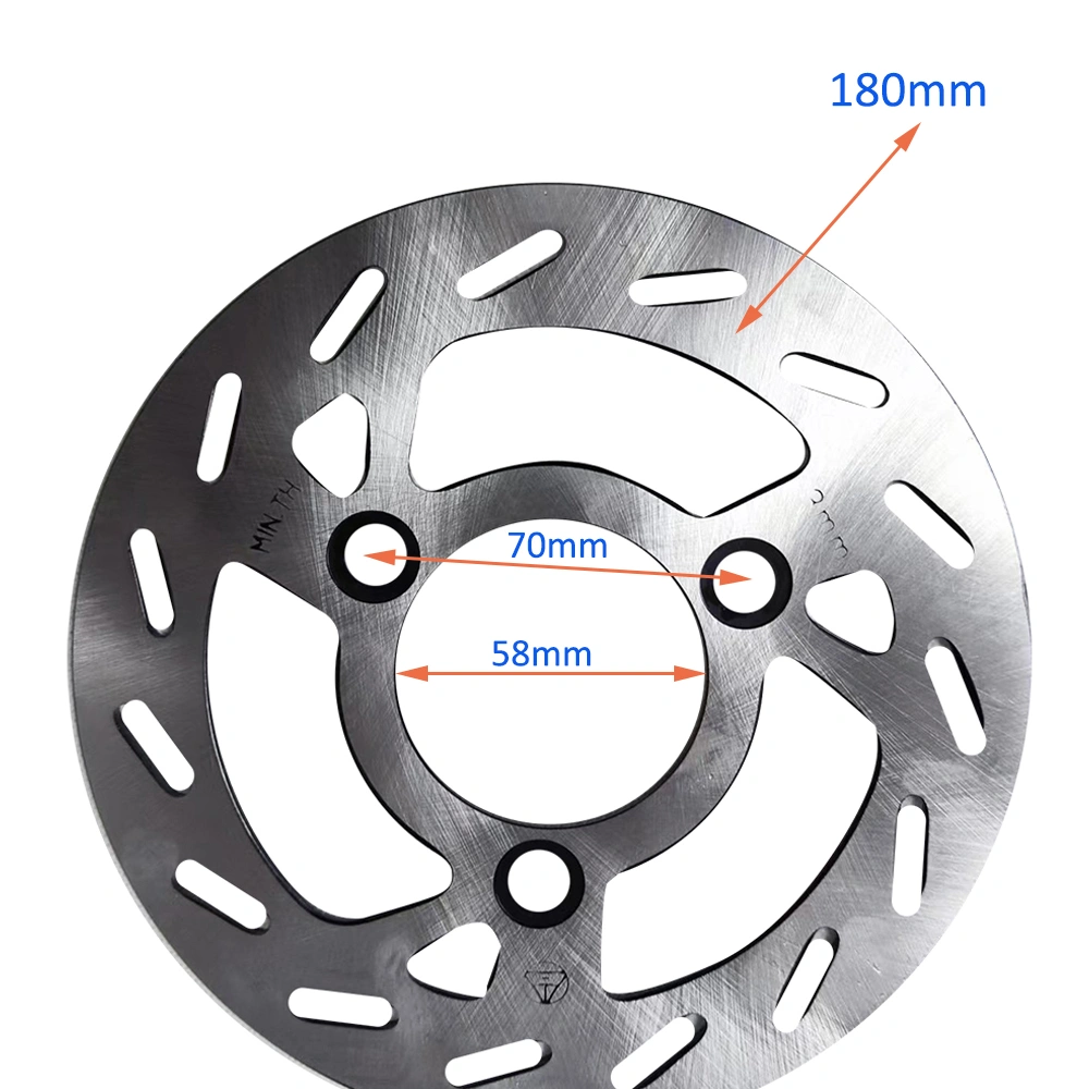 bộ phanh đĩa giá rẻ cho xe máy đĩa phanh bánh sau bằng thép không gỉ lỗ trong 58mm đường kính ngoài 180mm off-road dùng đôi thay thế