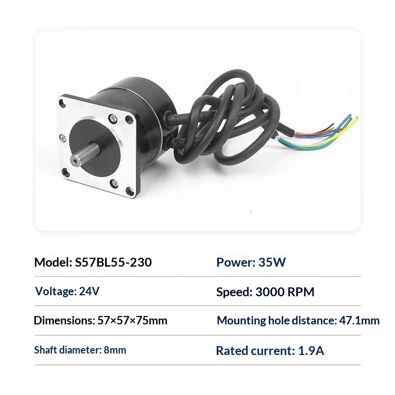 57 Động cơ không chổi than 3000-35 IE1 Hiệu quả 24v nhà máy chất lượng trực tiếp bảo đảm