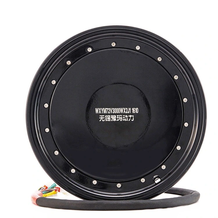 电动自行车大功率 3000W 5000W 单轴 13英寸 72v 无刷无齿轮轮毂电机
