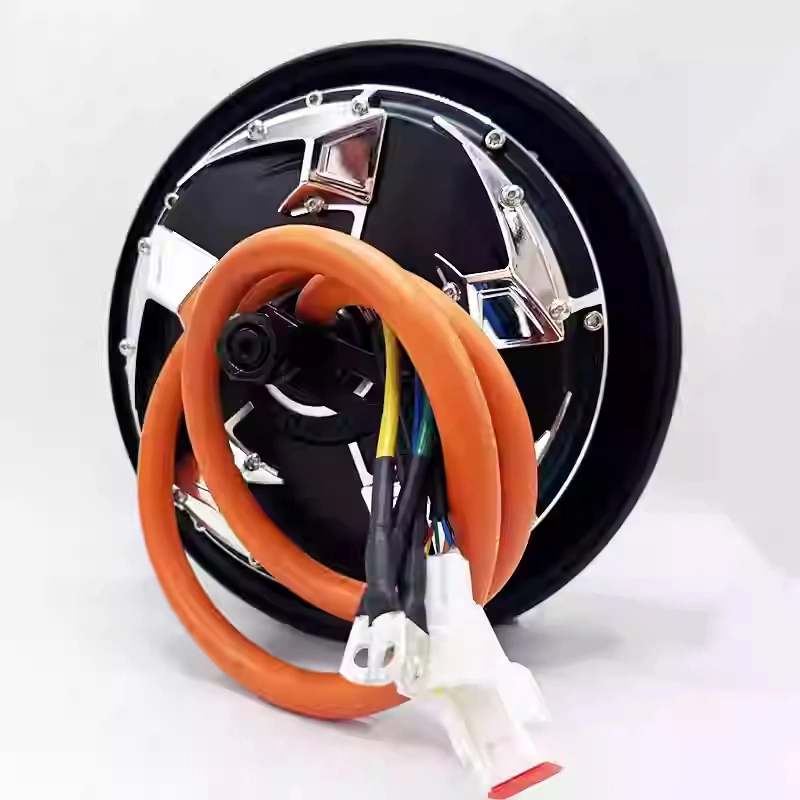 QSMOTOR Electric Transport Motorcycle 10 Inch 72V 2000W Wheel Hub Motor