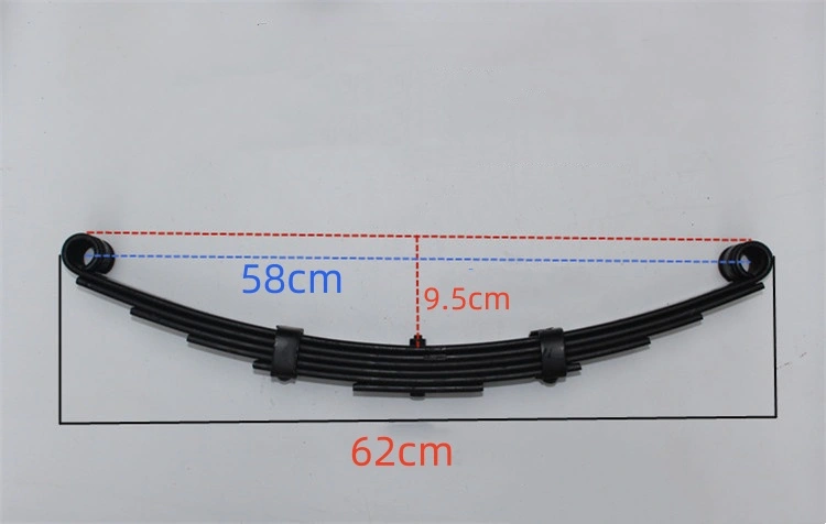 Lá nhíp xe ba bánh điện, lá nhíp dày hơn cho cầu sau dài 62cm