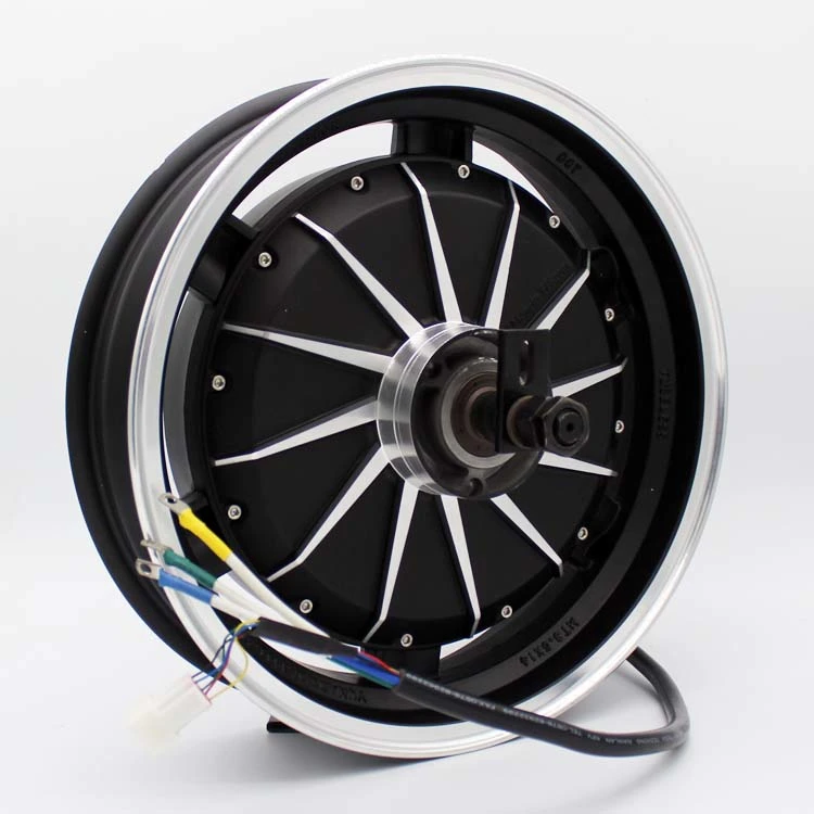 고속 14인치 1500W 72V 디스크 브레이크 BLDC 전기 오토바이 감속 모터