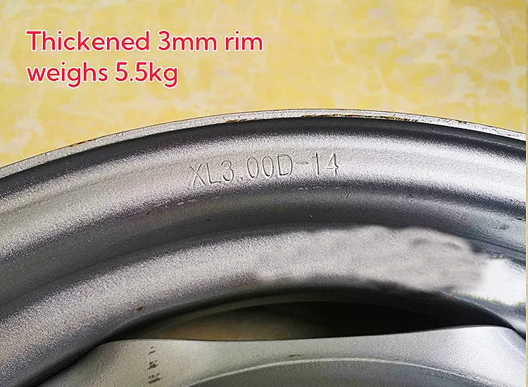 Bánh xe bò điện vành 4.50-12 vành bánh xe hơi 5.00-14 năm lỗ vành thép
