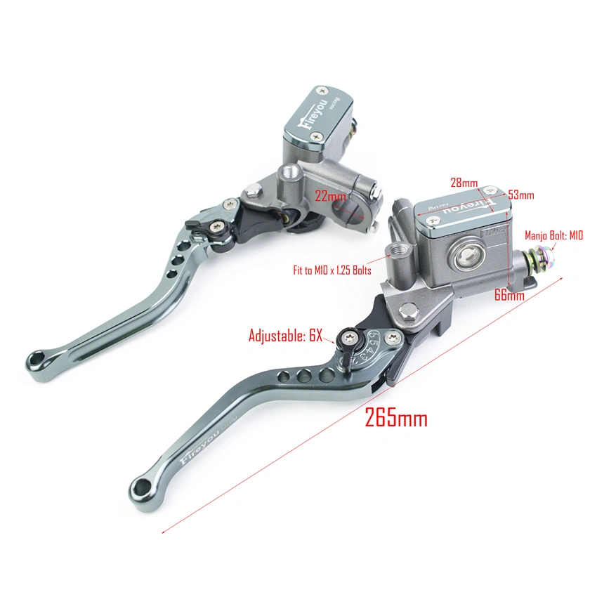 Electric Motorcycle New Front/Rear Disc Brake Master Cylinder Hydraulic Pump Lever for FX-Style Xiao Gui Wang Modified Parts