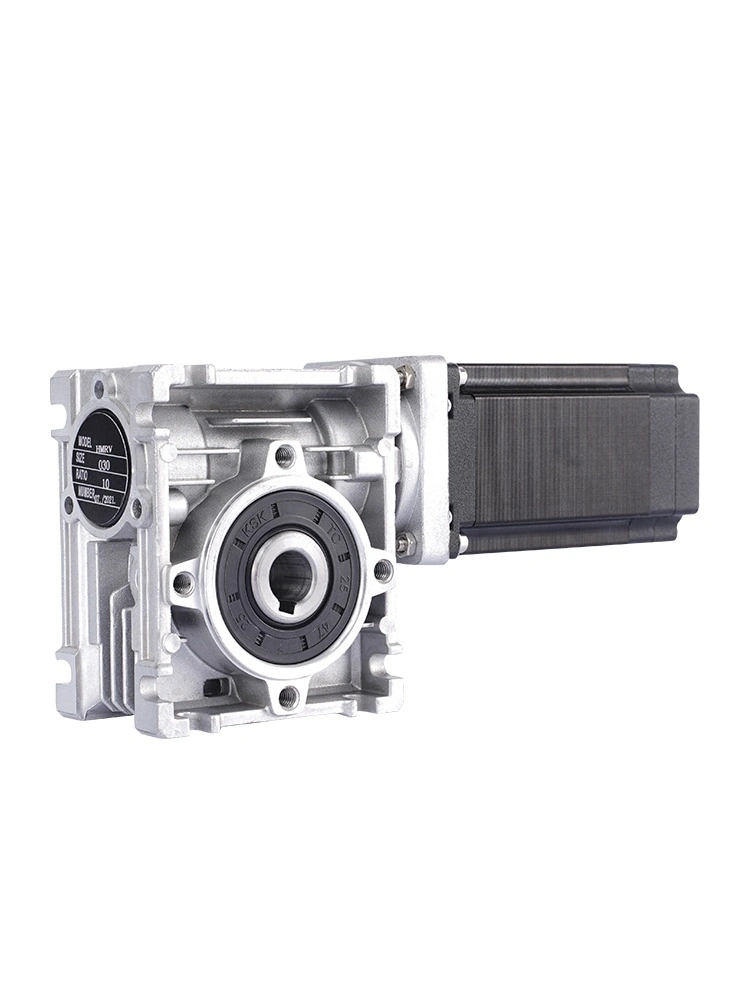 Hộp số giảm tốc sâu bướm mô-men xoắn cao RV30 24V 57 động cơ bước hộp số sâu bướm với trục đặc