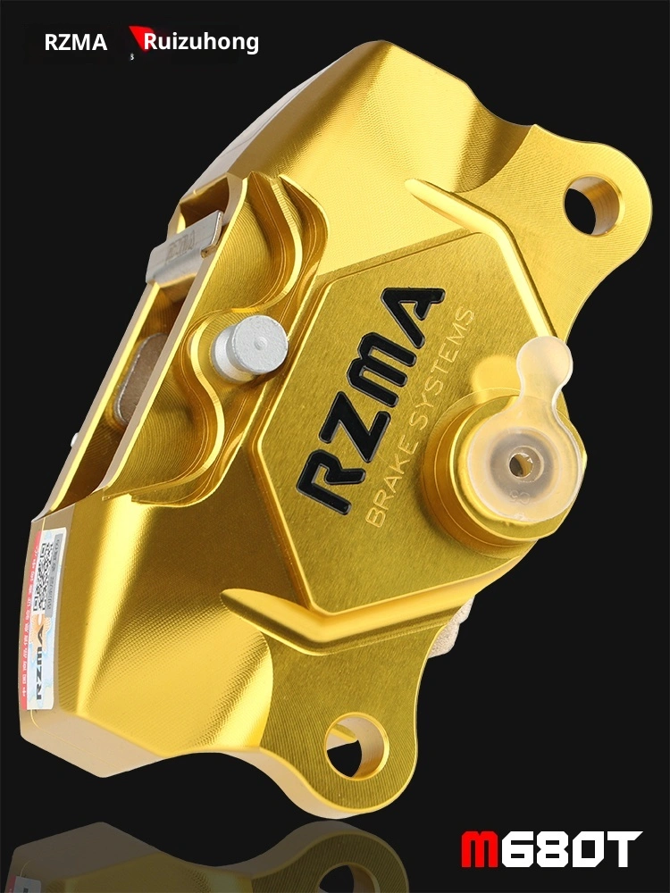 RZMA Rezuma 替换型小蟹卡钳 M-680T 硬质阳极氧化铝合金后摩托车刹车泵 34 毫米孔径全新 1 年保修