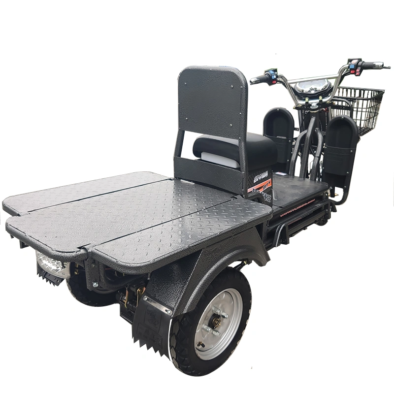 Xe ba bánh điện 1200W 72V Tải trọng 600kg Xe ba bánh chở hàng chuyển phát nhanh
