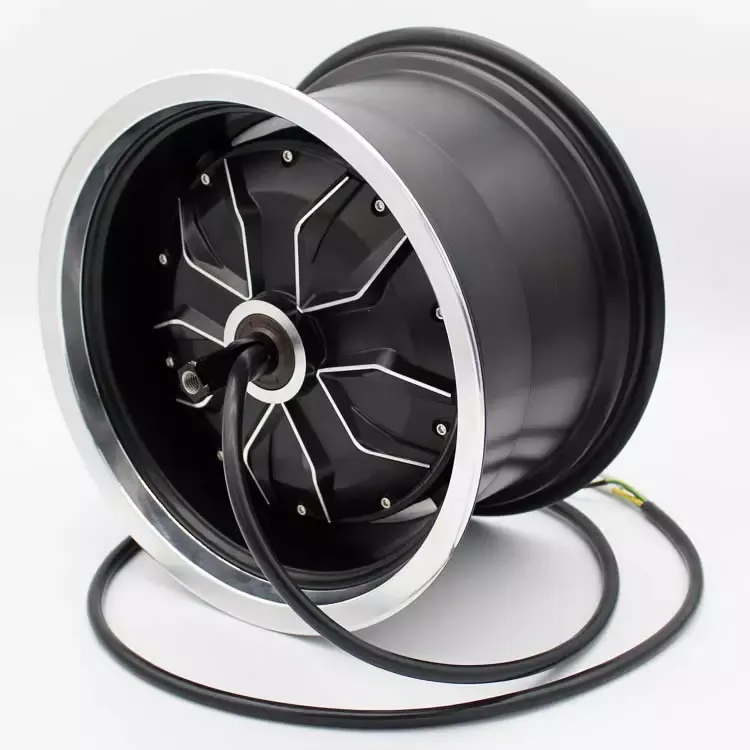 mô tô điện xe tay ga BLDC 1200W 72V 12 Inch không chổi than DC Hub Motor phanh đĩa