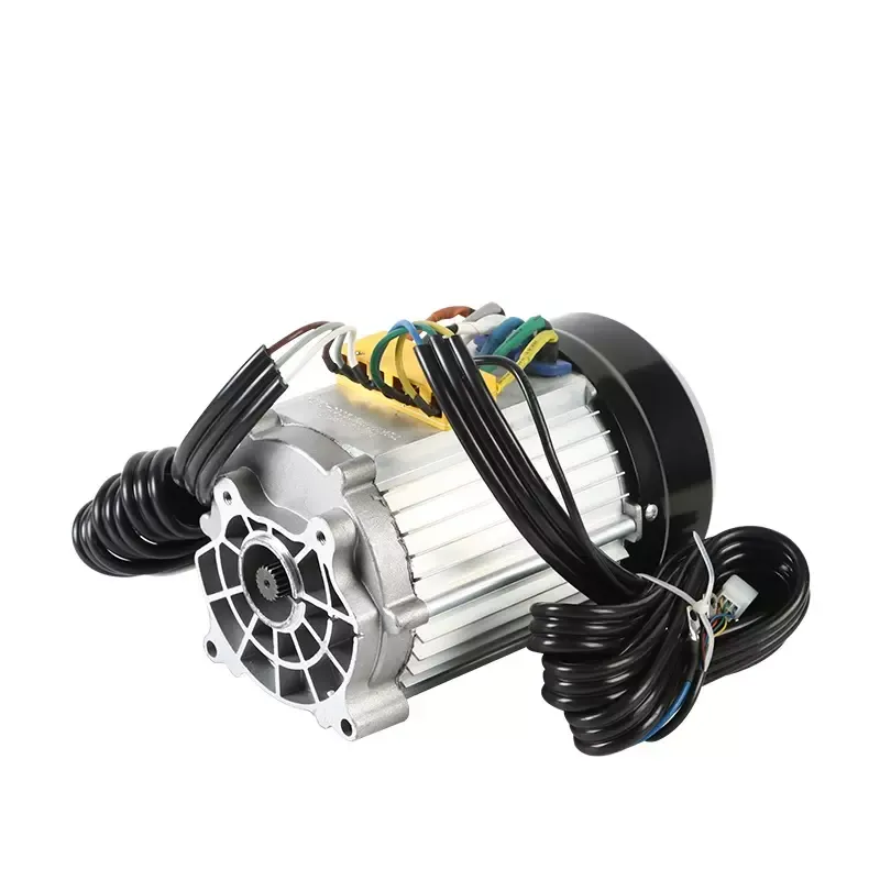 Powerful Electric Tricycle 72V 8KW Shift Rear Axle Permanent Magnet Synchronous Six-Phase DLT BLDC Motor