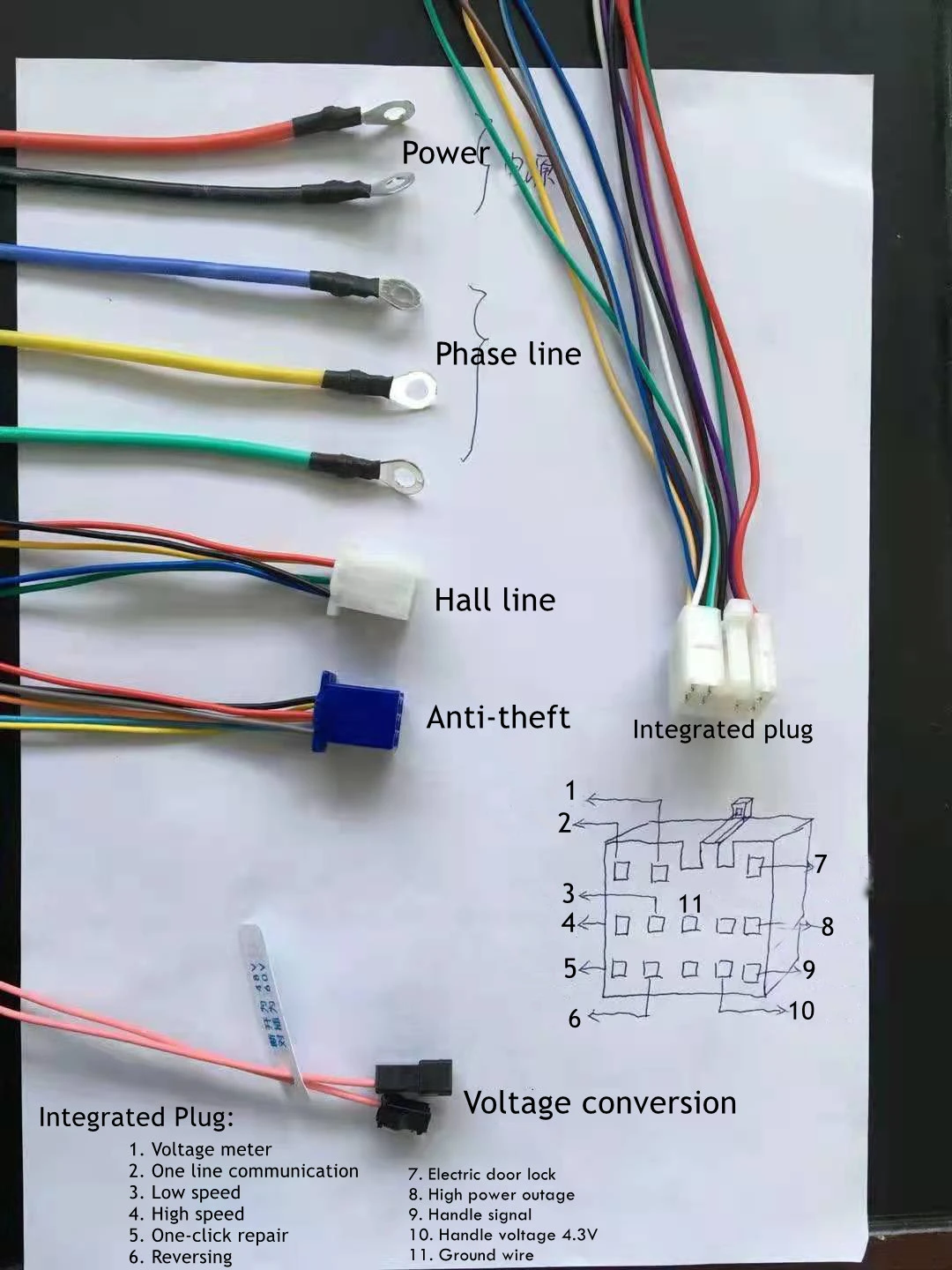 Nhà máy bán trực tiếp 48v 1000w xe máy điện bộ điều khiển không có động cơ