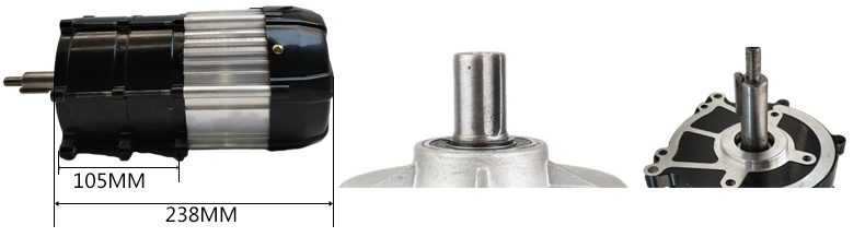 Xe ba bánh 48v 60v 72V 800W động cơ trung tâm không chổi than DC hai cấp giảm tốc động cơ
