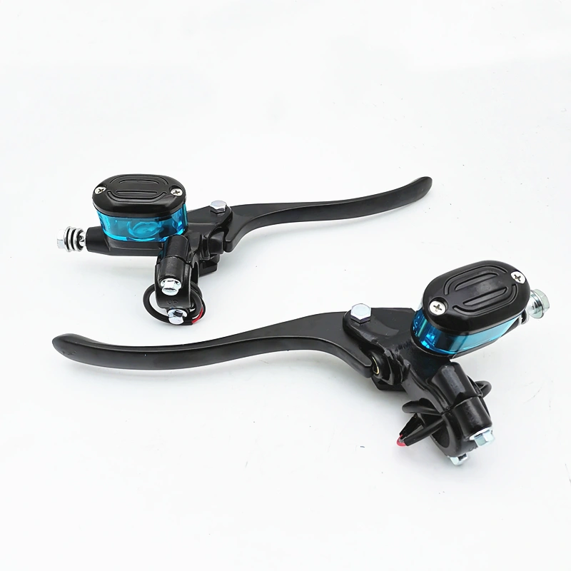 Xi lanh chính phanh đĩa cho xe máy điện hai bánh nhẹ tiêu chuẩn quốc gia, nhớt trong suốt, bên trái 986 CVO-077 bằng nhôm