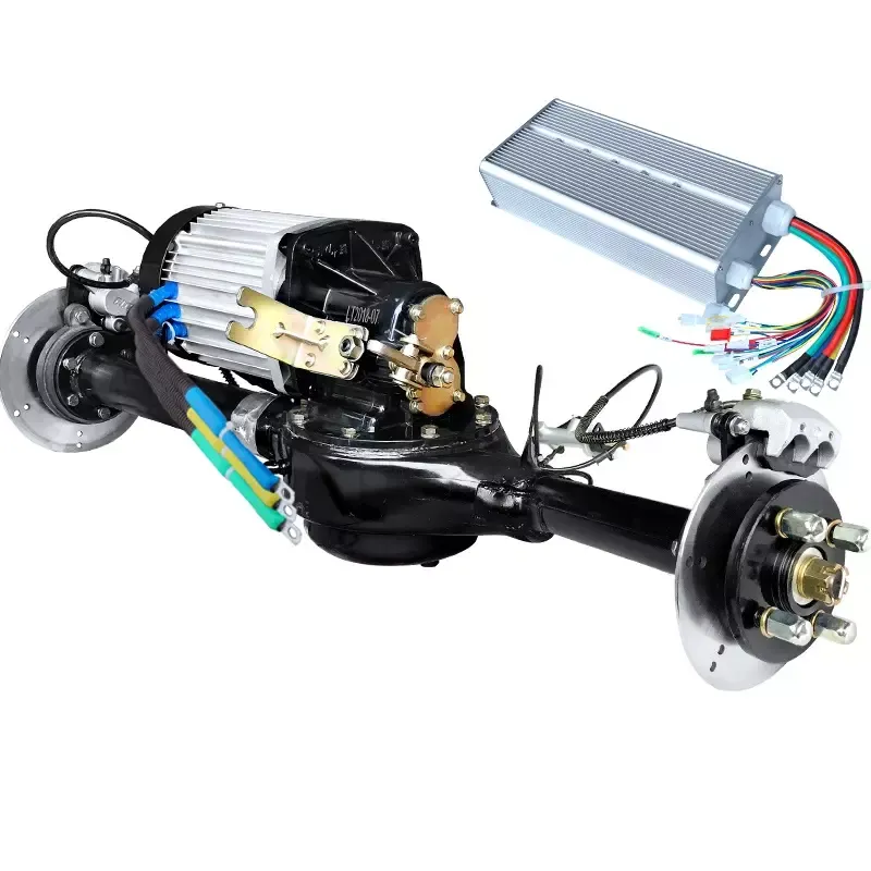 三轮汽车用高扭矩60V 72V 2500W 4600转/分电动汽车轮毂电机套件