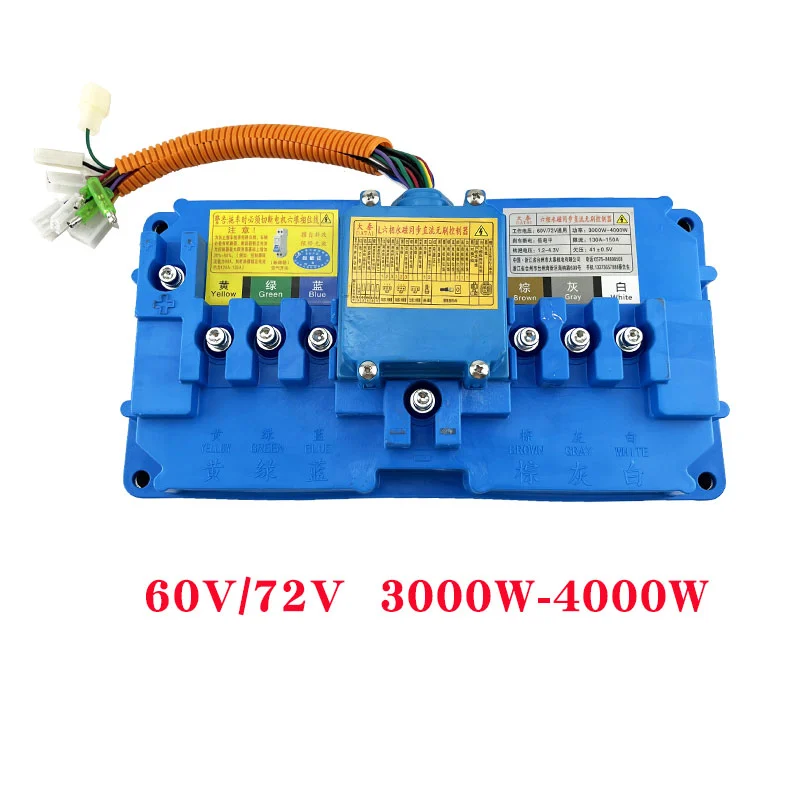 bộ điều khiển công suất lớn 60v 72v 3000w 5000 8000W sáu pha không chổi than bộ điều khiển động cơ đồng bộ nam châm vĩnh cửu