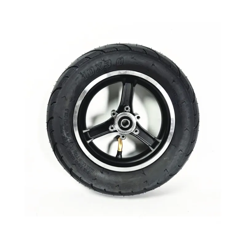 10x2.50 Tubeless Tire Assembly 10 Inch Electric Scooter Front Pneumatic Tire with Rim