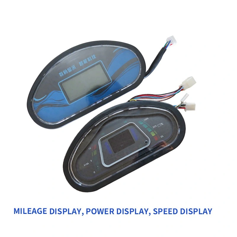 电动车液晶仪表 电动三轮车液晶仪表48V60V72V通用电量速度里程表 配件