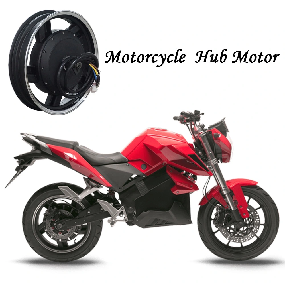 电动摩托车快速17x3.5英寸5000W 72V 100kph EM200SP控制器轮毂电机套件