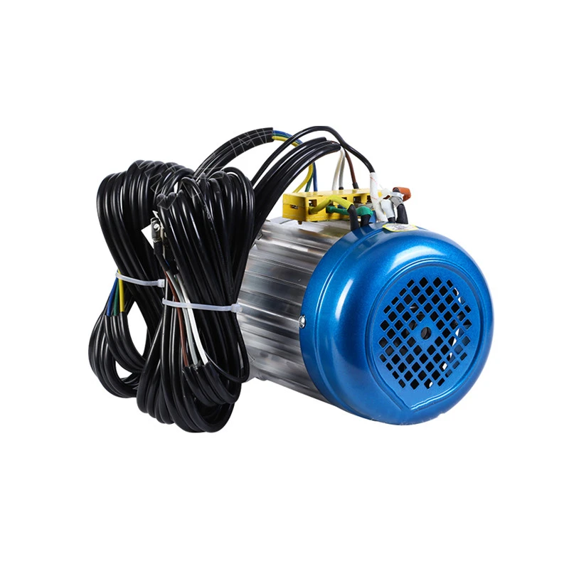 高性能 72V 8KW 变速后桥永磁同步六相无刷直流电机，适用于重型电动三轮车