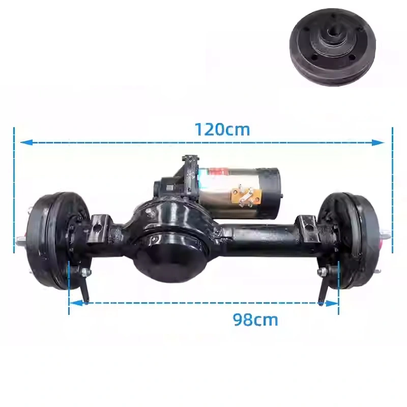 건설 현장 터널 전동 트라이크 60v1300w 전체 구리 모터 저속 15km/h 모터 리어 액슬 어셈블리