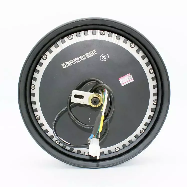 động cơ xe đạp điện có công suất 500w, đường kính 12 inch, 16 inch, điện áp 72v và được trang bị phanh đĩa