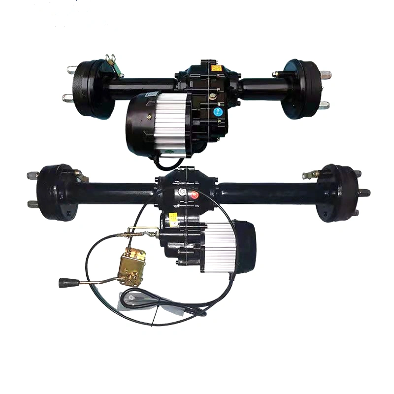EV Rear Axle Assembly Three Wheeled Vehicle Four Wheeler Motor Differential Drum Brake Disc Brake Load Modified