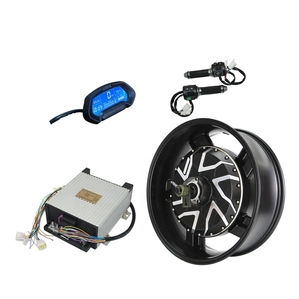 Động cơ xe máy điện DC mạnh mẽ 17x6.0 inch 12000W 96v bộ điều khiển động cơ hub
