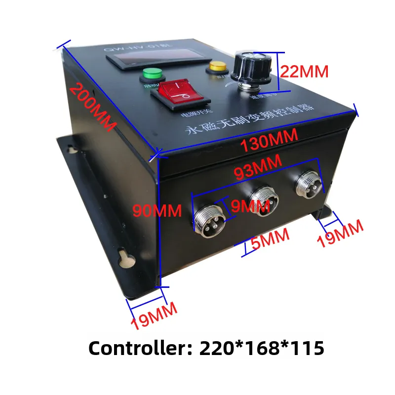 High-speed 220V 12000 RPM 1500W 110 Flange High-Power Brushless Motor with Driver