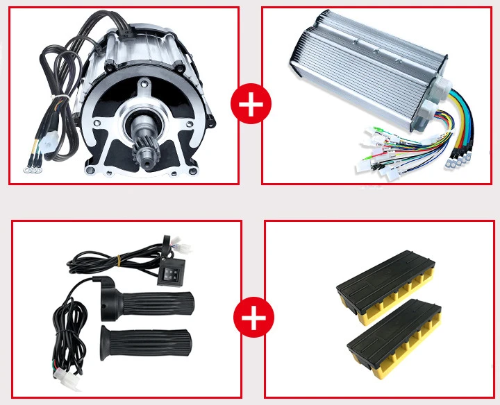 Battery Tricycle Motor 48v 60v 72v 1500w High Speed 3900rpm Brushless Differential Dc Motor