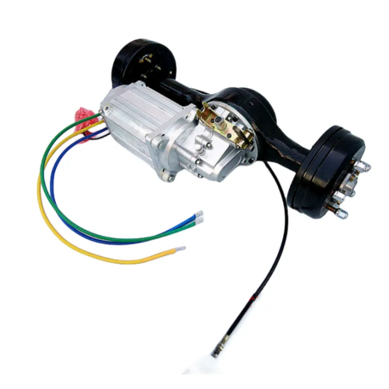 Electric 3 and 4 wheel high power DC brushless differential PMSM rear axle 4500W