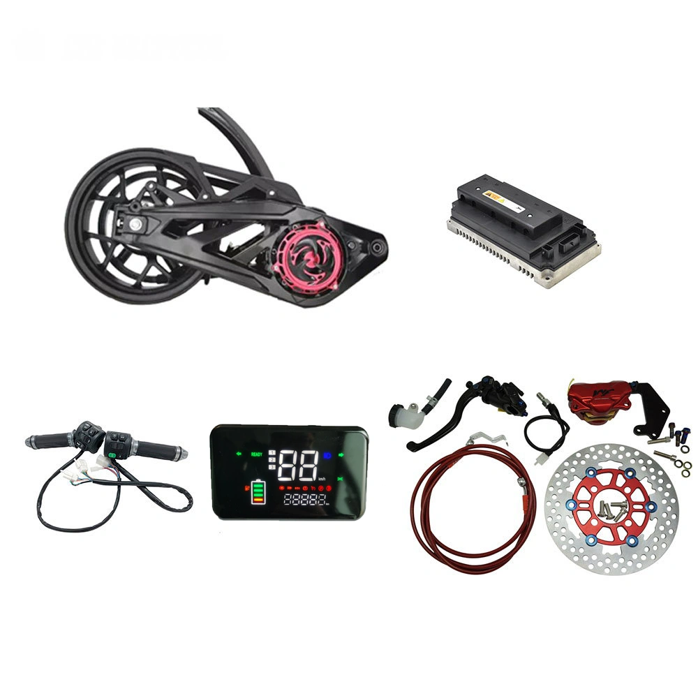 <h1>高功率轮毂电机 5kw 72V 75/95KPH 12英寸中置驱动电机组件套件，适用于电动摩托车</h1>