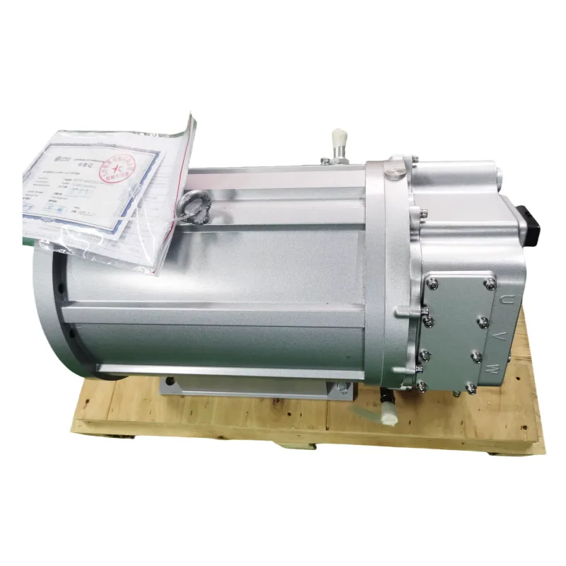 Water-cooled IP67 Integrated Motor Electric Control Powertrain 40KW Automotive Motor with CAN Bus Communication