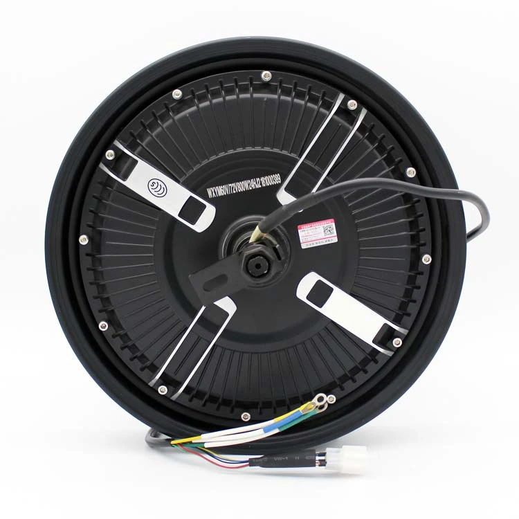 Động cơ DC đặt trong vành xe 1200W Động cơ đặt trong vành xe không chổi than 16 inch 48V 60V 72v cho xe đạp điện với phanh đĩa