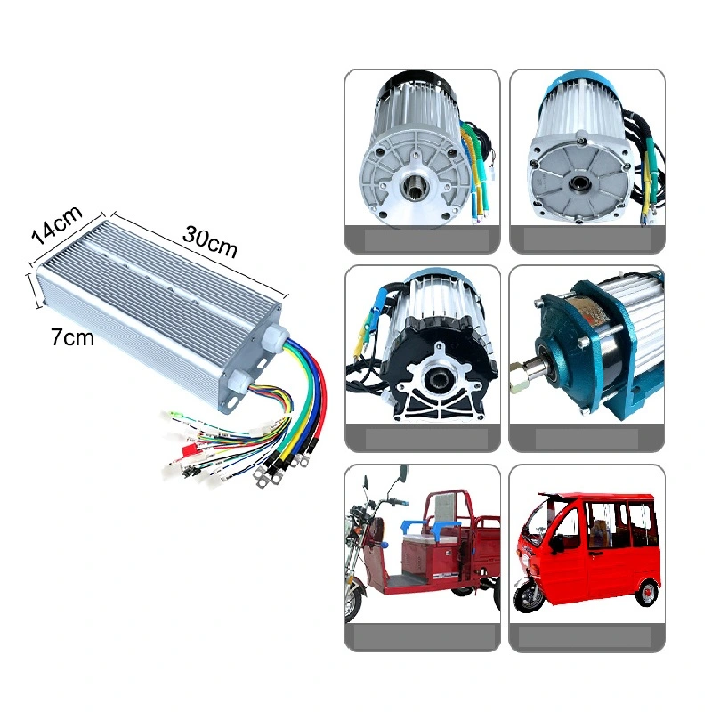 Bộ điều khiển động cơ không chổi than mạnh mẽ 60V 3000w Động cơ một chiều 36 ống phổ quát Xe ba bánh điện
