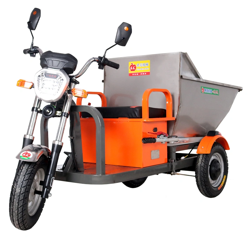 电动三轮自卸车60V 1000W 600千克负载不锈钢电动三轮自卸车