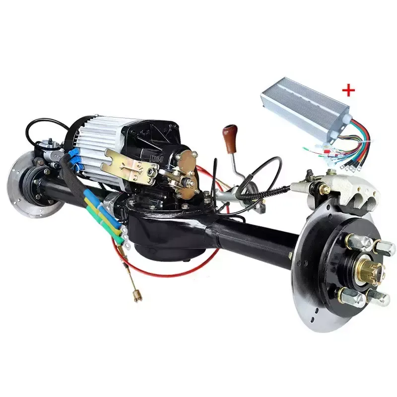 xe điện cầu sau toàn bộ thay đổi hộp số Cụm cầu sau phanh đĩa 60V 72v 1500