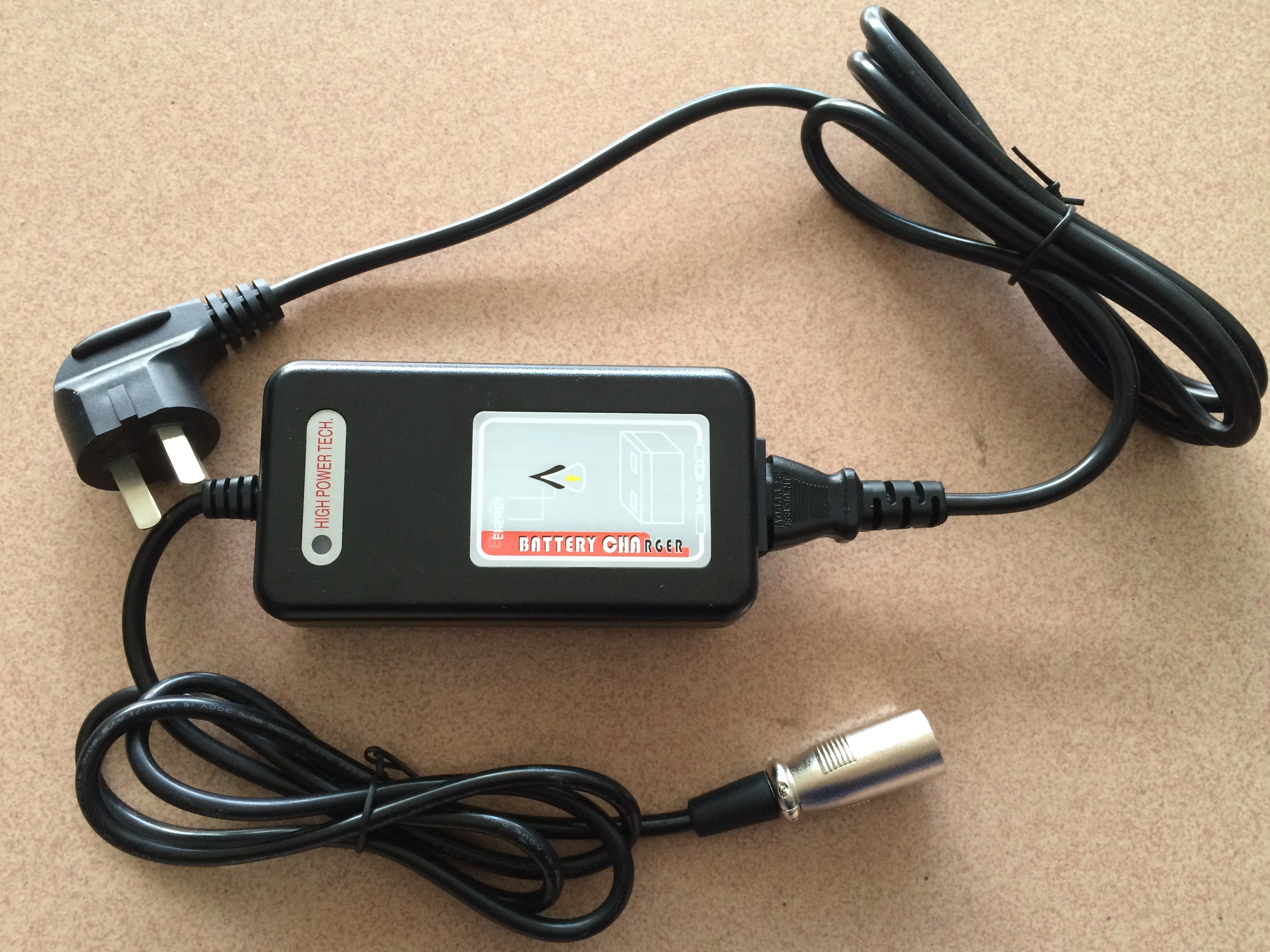 Sạc thông dụng 24V2A HP1202B Hongbai Dành cho xe tay ga điện xe lăn điện cao cấp Nhập khẩu Sản xuất tại Trung Quốc