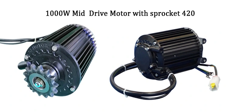 Bộ điều khiển trung tâm bánh xích 60V 1000W 420 không chổi than DC nam châm vĩnh cửu Xe đạp điện chống nước xe máy