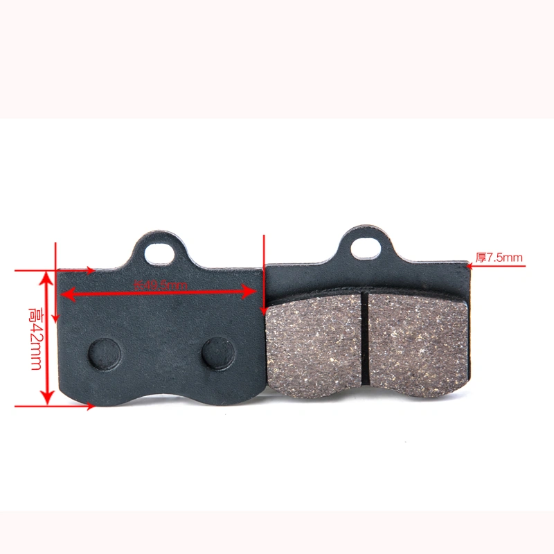 Front Ceramic Disc Brake Pad for Electric Vehicles with Backup Disc Brake System